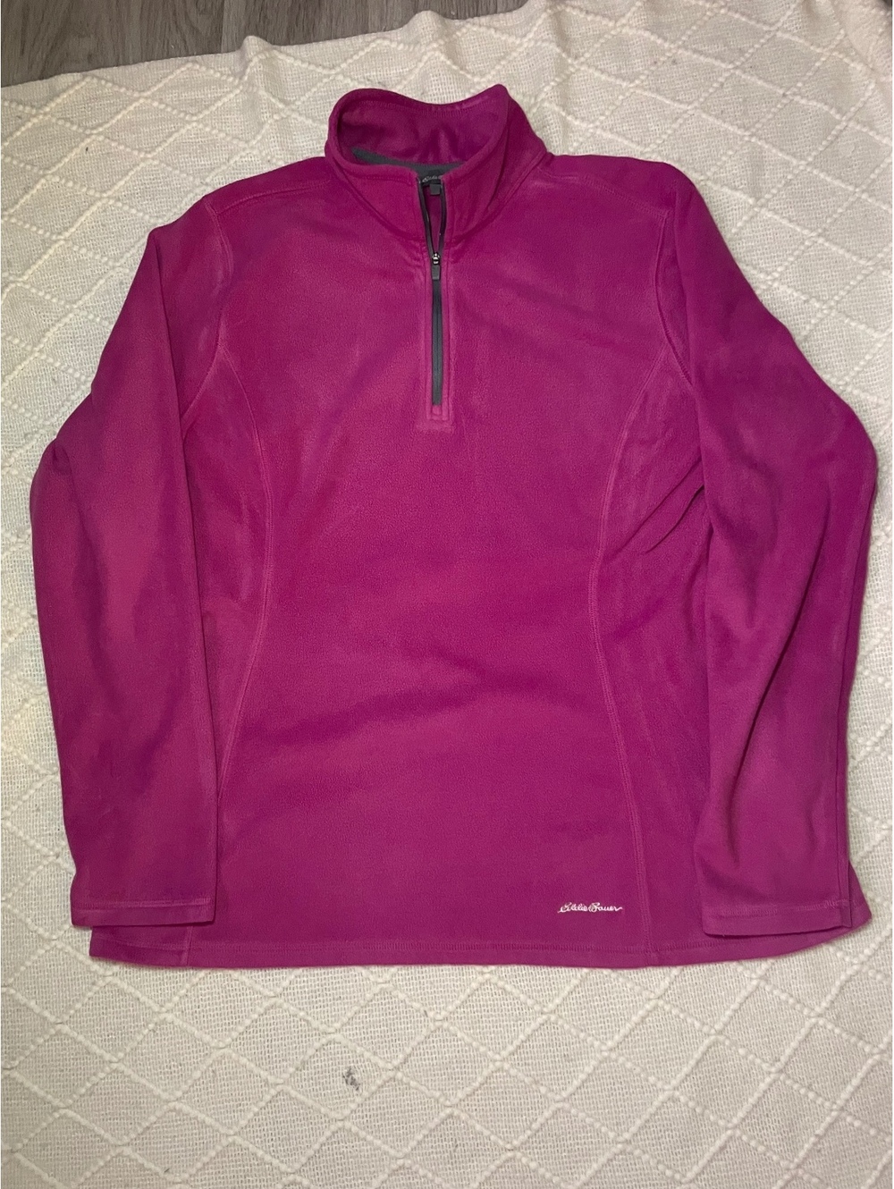 Eddie Bauer Purple Quarter Zip XL